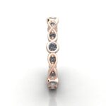 Round Brilliant Eternity Diamond Ring Rose Gold RE3 SV Round Brilliant Eternity Diamond Ring Rose Gold RE3 SV