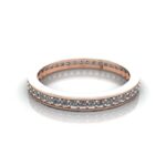 Round Brilliant Eternity Diamond Ring Rose Gold RE5 LF Round Brilliant Eternity Diamond Ring Rose Gold RE5 LF