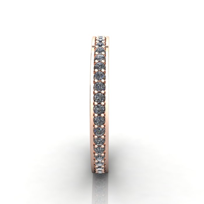 Round Brilliant Eternity Diamond Ring Rose Gold RE5 SV Round Brilliant Eternity Diamond Ring Rose Gold RE5 SV