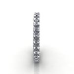 Round Brilliant Eternity Diamond Ring White Gold RE2 SV