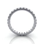 Round Brilliant Eternity Diamond Ring White Gold RE2 TF