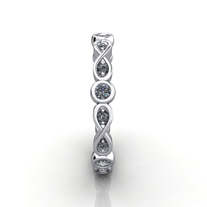 Round Brilliant Eternity Diamond Ring White Gold RE3 SV Round Brilliant Eternity Diamond Ring White Gold RE3 SV