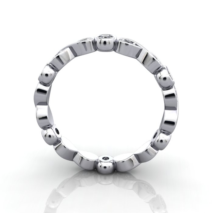 Round Brilliant Eternity Diamond Ring White Gold RE3 TF Round Brilliant Eternity Diamond Ring White Gold RE3 TF