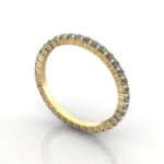 Round Brilliant Eternity Diamond Ring Yellow Gold 0.50ct RE1 3D Round Brilliant Eternity Diamond Ring Yellow Gold 0.50ct RE1 3D
