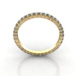 Round Brilliant Eternity Diamond Ring Yellow Gold 0.50ct RE1 TF Round Brilliant Eternity Diamond Ring Yellow Gold 0.50ct RE1 TF