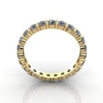 Round Brilliant Eternity Diamond Ring Yellow Gold 1.50ct RE1 TF