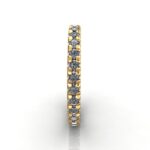 Round Brilliant Eternity Diamond Ring Yellow Gold RE2 SV