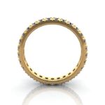 Round Brilliant Eternity Diamond Ring Yellow Gold RE2 TF