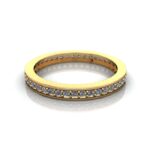 Round Brilliant Eternity Diamond Ring Yellow Gold RE5 LF Round Brilliant Eternity Diamond Ring Yellow Gold RE5 LF