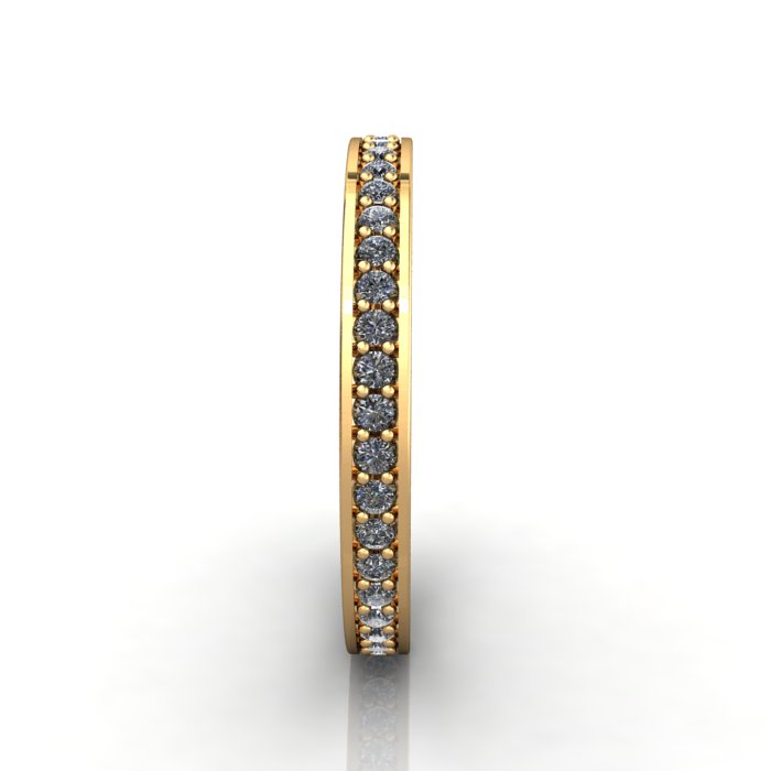 Round Brilliant Eternity Diamond Ring Yellow Gold RE5 SV Round Brilliant Eternity Diamond Ring Yellow Gold RE5 SV