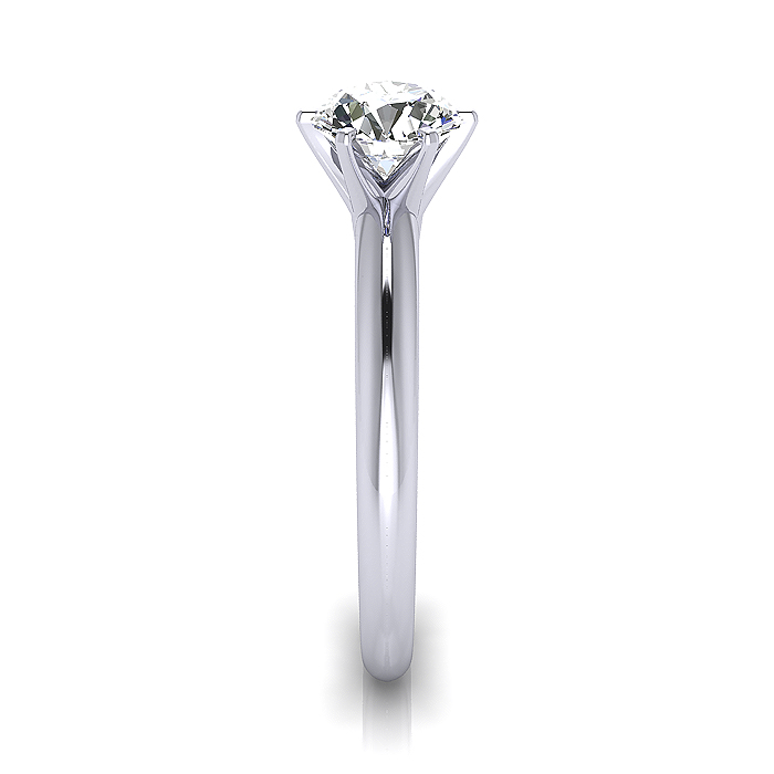 Round Brilliant Solitaire Diamond Ring Platinum RS2 SV Round Brilliant Solitaire Diamond Ring Platinum RS2 SV