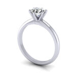 Round Brilliant Solitaire Diamond Ring White Gold RS2 3D Round Brilliant Solitaire Diamond Ring White Gold RS2 3D
