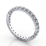 Thumb Round Brilliant Eternity Diamond Ring Platinum 1.00ct RE1 3D