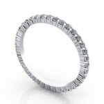 Thumb Round Brilliant Eternity Diamond Ring White Gold 0.50ct RE1 3D