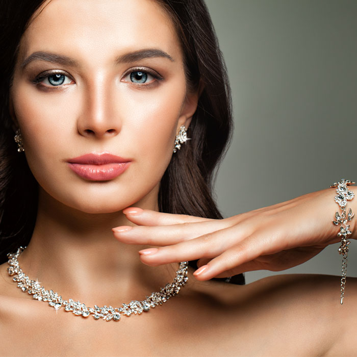 Model wearing jewellery NZ