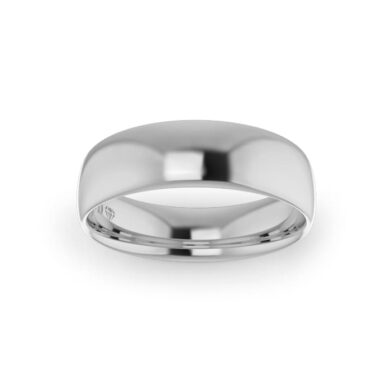 Platinum Gents Ellipse Wedding Ring