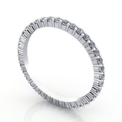 Round Brilliant Eternity Diamond Ring Platinum 0.50ct RE1