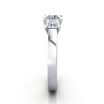 Princess Cut Trilogy Diamond Ring Platinum RT10 - Thumbnail Image 4
