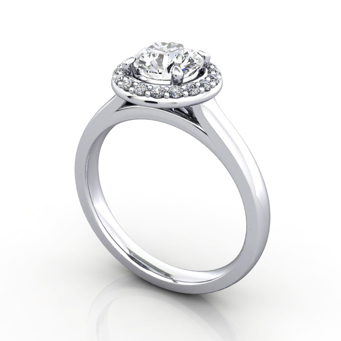 Video-Halo-Diamond-Ring-RH1-Round-Platinum-3D Video-Halo-Diamond-Ring-RH1-Round-Platinum-3D