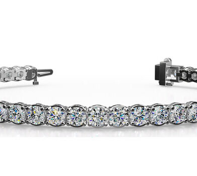 Round Brilliant Diamond Tennis Bracelet White Gold 2.31ct DB845