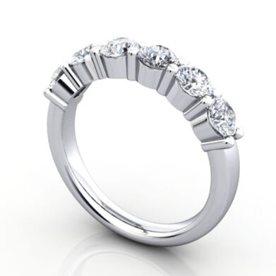Round Brilliant Anniversary Diamond Ring Platinum RA2
