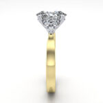 Oval Cut Solitaire Accent Diamond Ring Yellow Gold RSA8 SV Oval Cut Solitaire Accent Diamond Ring Yellow Gold RSA8 SV