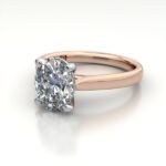 Oval Cut Solitaire Diamond Ring Rose Gold RS52 LF Oval Cut Solitaire Diamond Ring Rose Gold RS52 LF