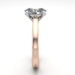 Oval Cut Solitaire Diamond Ring Rose Gold RS52 SV Oval Cut Solitaire Diamond Ring Rose Gold RS52 SV