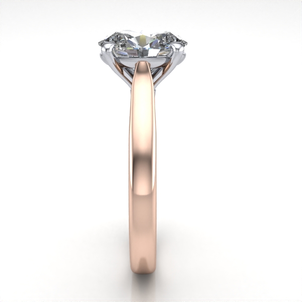 Oval Cut Solitaire Diamond Ring Rose Gold RS52 SV Oval Cut Solitaire Diamond Ring Rose Gold RS52 SV