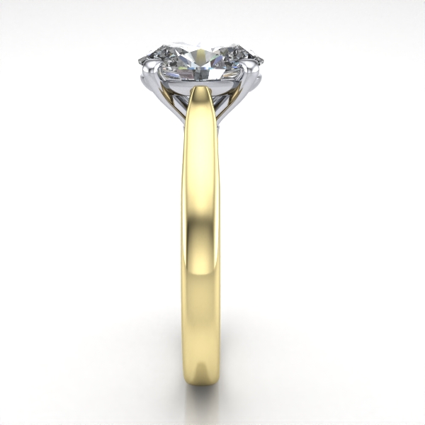Oval Cut Solitaire Diamond Ring Yellow Gold RS52 SV Oval Cut Solitaire Diamond Ring Yellow Gold RS52 SV