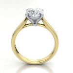 Oval Cut Solitaire Diamond Ring Yellow Gold RS52 TF Oval Cut Solitaire Diamond Ring Yellow Gold RS52 TF