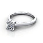 Asscher Cut Solitaire Diamond Ring Platinum RS41 LF Asscher Cut Solitaire Diamond Ring Platinum RS41 LF
