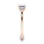 Asscher Cut Solitaire Diamond Ring Rose Gold RS1 SV Asscher Cut Solitaire Diamond Ring Rose Gold RS1 SV