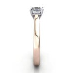 Asscher Cut Solitaire Diamond Ring Rose Gold RS41 SV Asscher Cut Solitaire Diamond Ring Rose Gold RS41 SV