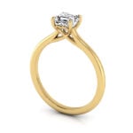 Asscher Cut Solitaire Diamond Ring Yellow Gold RS1 3D Asscher Cut Solitaire Diamond Ring Yellow Gold RS1 3D