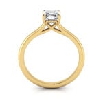 Asscher Cut Solitaire Diamond Ring Yellow Gold RS1 TF Asscher Cut Solitaire Diamond Ring Yellow Gold RS1 TF