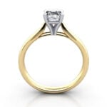 Asscher Cut Solitaire Diamond Ring Yellow Gold RS41 TF Asscher Cut Solitaire Diamond Ring Yellow Gold RS41 TF