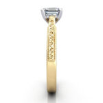 Asscher Cut Solitaire Diamond Ring Yellow Gold RS50 SV Asscher Cut Solitaire Diamond Ring Yellow Gold RS50 SV