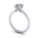 Cushion Cut Solitaire Diamond Ring Platinum RS1 3D Cushion Cut Solitaire Diamond Ring Platinum RS1 3D