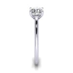 Cushion Cut Solitaire Diamond Ring Platinum RS1 SV Cushion Cut Solitaire Diamond Ring Platinum RS1 SV