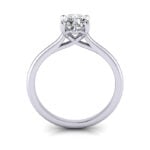 Cushion Cut Solitaire Diamond Ring Platinum RS1 TF Cushion Cut Solitaire Diamond Ring Platinum RS1 TF