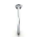 Cushion Cut Solitaire Diamond Ring Platinum RS34 SV Cushion Cut Solitaire Diamond Ring Platinum RS34 SV
