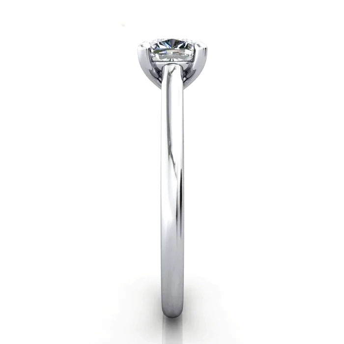 Cushion Cut Solitaire Diamond Ring Platinum RS34 SV Cushion Cut Solitaire Diamond Ring Platinum RS34 SV