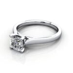 Cushion Cut Solitaire Diamond Ring Platinum RS41 LF Cushion Cut Solitaire Diamond Ring Platinum RS41 LF