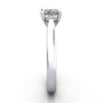 Cushion Cut Solitaire Diamond Ring Platinum RS41 SV Cushion Cut Solitaire Diamond Ring Platinum RS41 SV