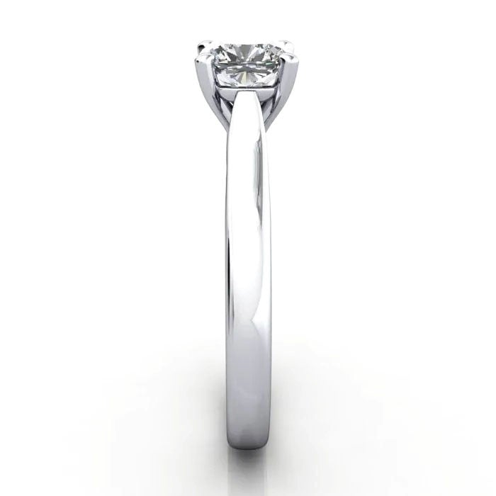 Cushion Cut Solitaire Diamond Ring Platinum RS41 SV Cushion Cut Solitaire Diamond Ring Platinum RS41 SV