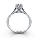Cushion Cut Solitaire Diamond Ring Platinum RS41 TF Cushion Cut Solitaire Diamond Ring Platinum RS41 TF