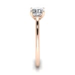 Cushion Cut Solitaire Diamond Ring Rose Gold RS1 SV Cushion Cut Solitaire Diamond Ring Rose Gold RS1 SV