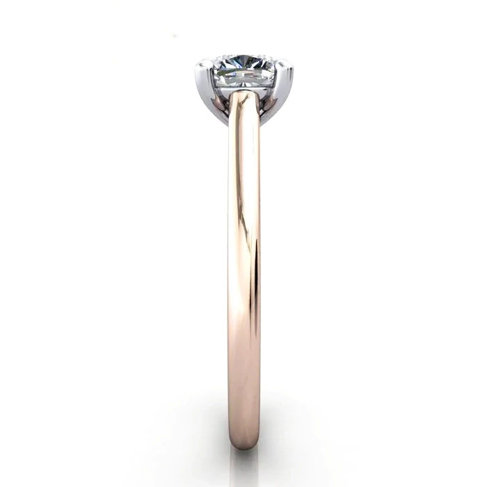 Cushion Cut Solitaire Diamond Ring Rose Gold RS34 SV Cushion Cut Solitaire Diamond Ring Rose Gold RS34 SV