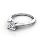 Cushion Cut Solitaire Diamond Ring White Gold RS34 LF Cushion Cut Solitaire Diamond Ring White Gold RS34 LF